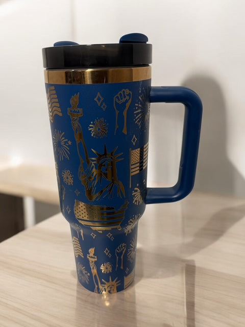 Patriotic Statue of Liberty 40oz tumbler