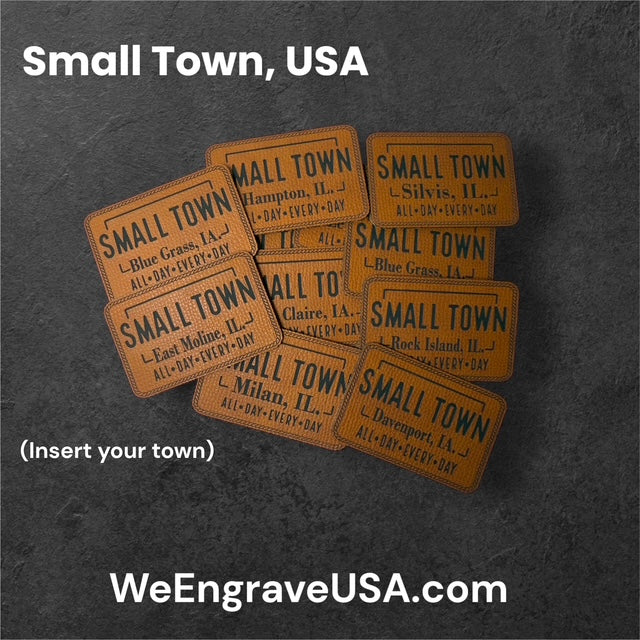 Small Town USA Hat Patches for Hats