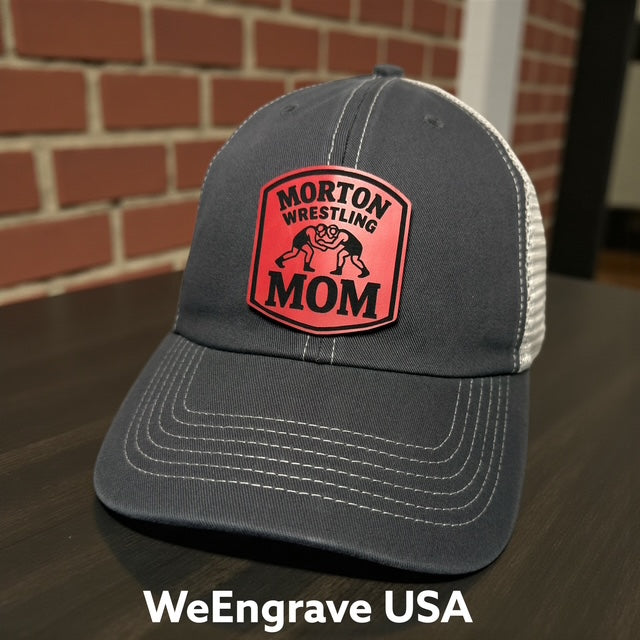 Morton Wrestling - Two-tone Low-profile hat with MHS Wrestling MOM patch