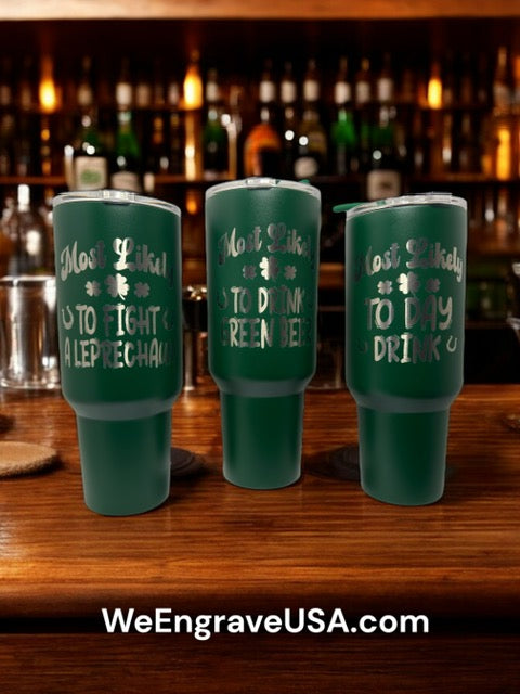 Saint Patrick's Day 40 OZ Holiday Tumblers