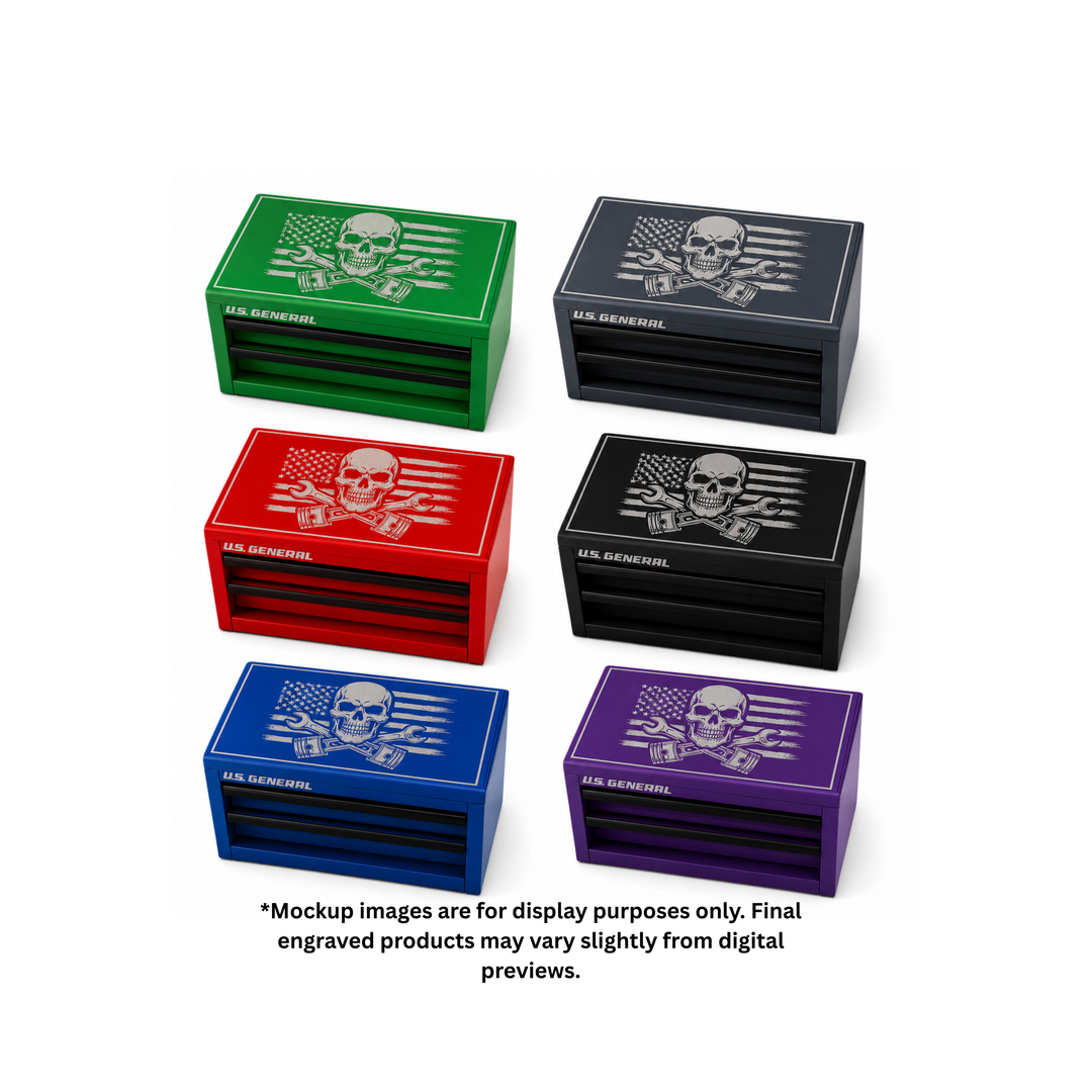 Personalized Engraved Mini Steel Toolbox – Custom Logo &amp; Name Gift
