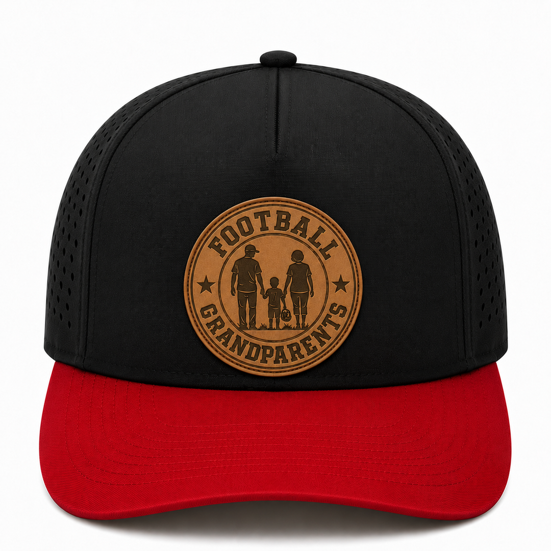 Premium Football Waterproof Hat with Laser Engraved Patch