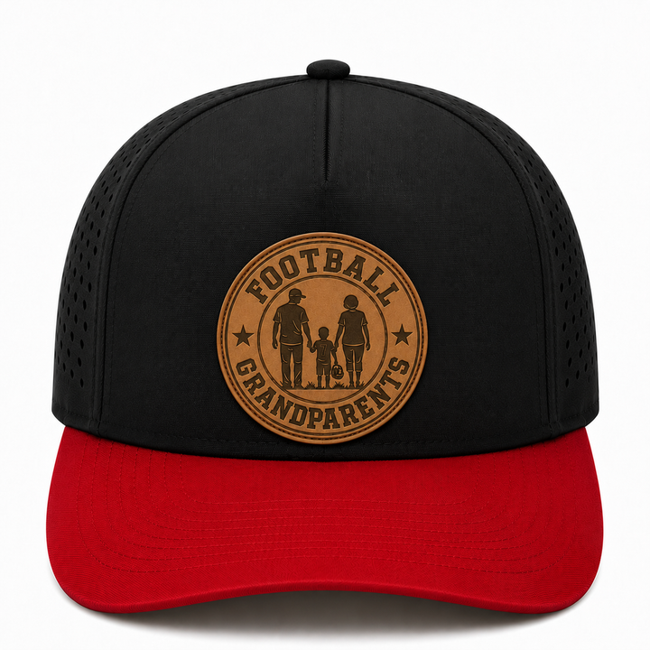 Premium Football Waterproof Hat with Laser Engraved Patch