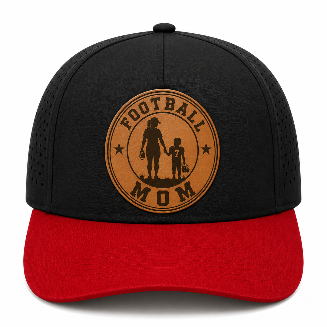 Premium Football Waterproof Hat with Laser Engraved Patch