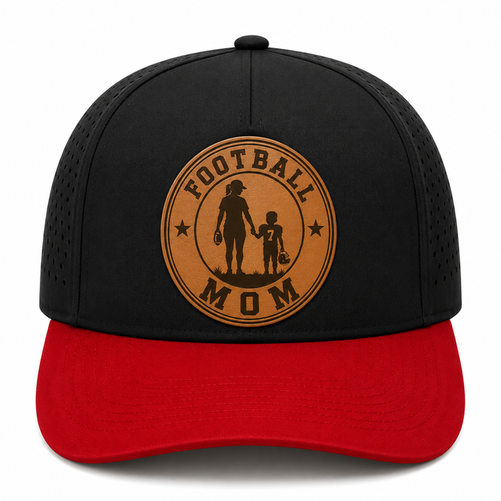 Premium Football Waterproof Hat with Laser Engraved Patch