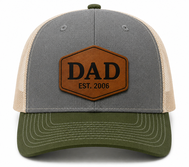 Custom Engraved Patch Trucker Hats – Father&