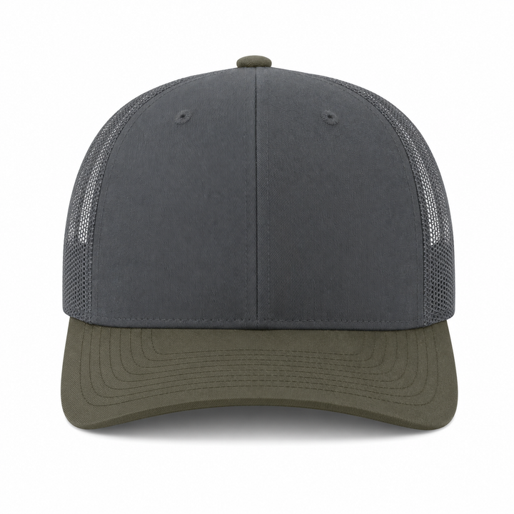 Richardson 112 Trucker Hat - Gunmetal Grey/Chocolate Chip