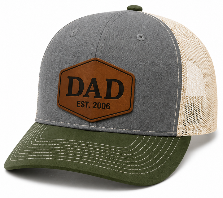 Custom Engraved Patch Trucker Hats – Father&