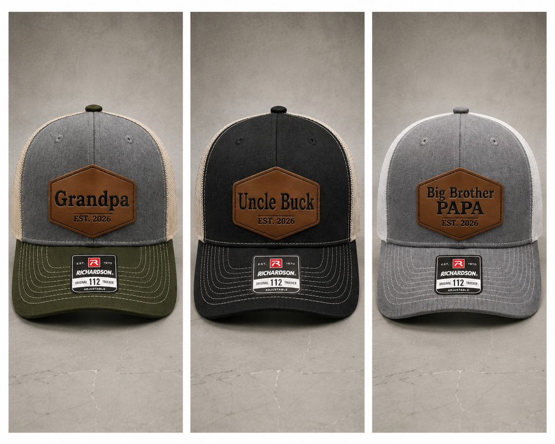 Custom Engraved Patch Trucker Hats – Father&