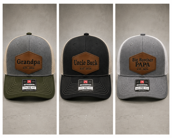 Custom Engraved Patch Trucker Hats – Father&