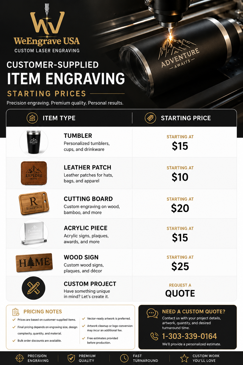 Custom Engraving Service – WeEngrave USA