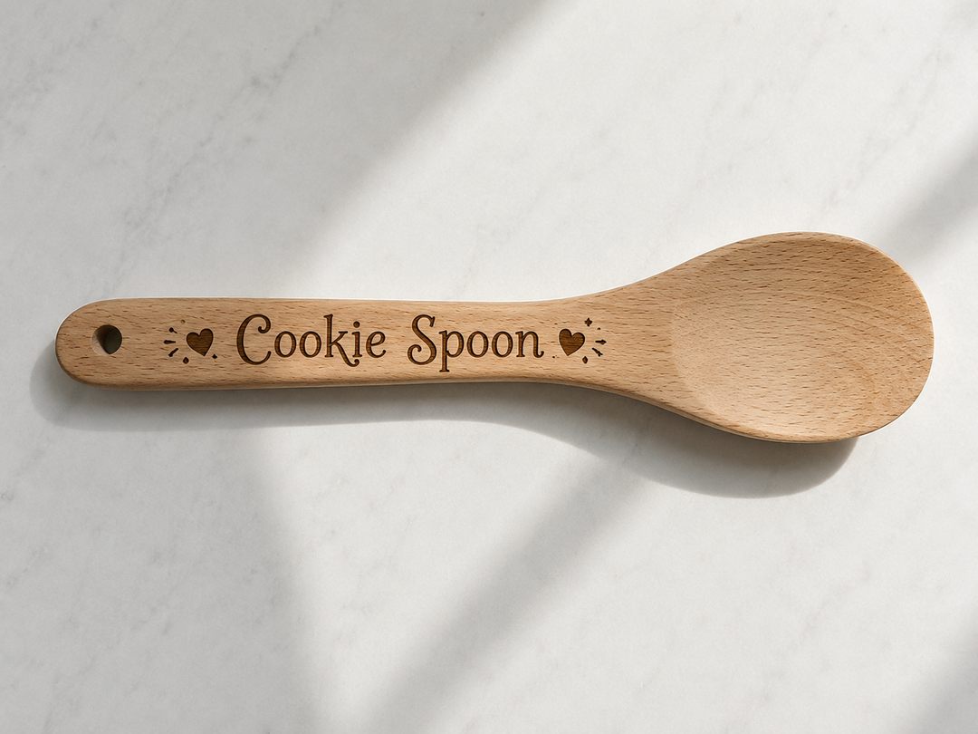 Personalized Engraved Kitchen Utensil – Spoon, Spatula &amp; Pasta Fork