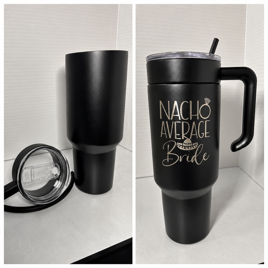 40 oz Beach Ready Tumbler – Personalized Engraved Design | 5 Colors