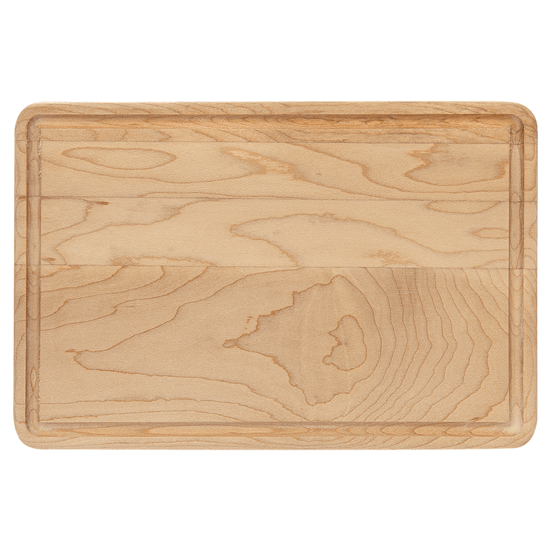 Custom Engraved Maple Cutting Board with Juice Groove – 13¾" × 9¾"