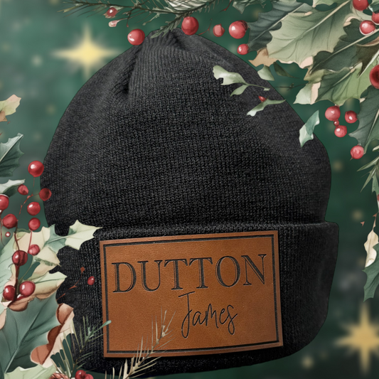 Custom Kids Beanies with hat patch
