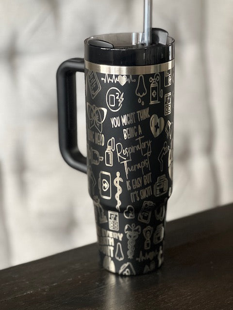 Respiratory Therapist - RRT - Engraved Tumbler 30 OZ