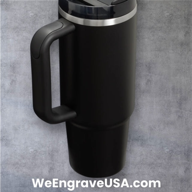 Engraved Tumbler 30 OZ - Dog Mom - Dog Bones and Paws