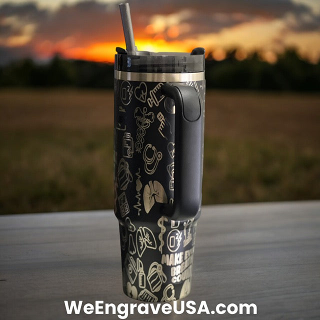 Respiratory Therapist - RRT - Engraved Tumbler 30 OZ