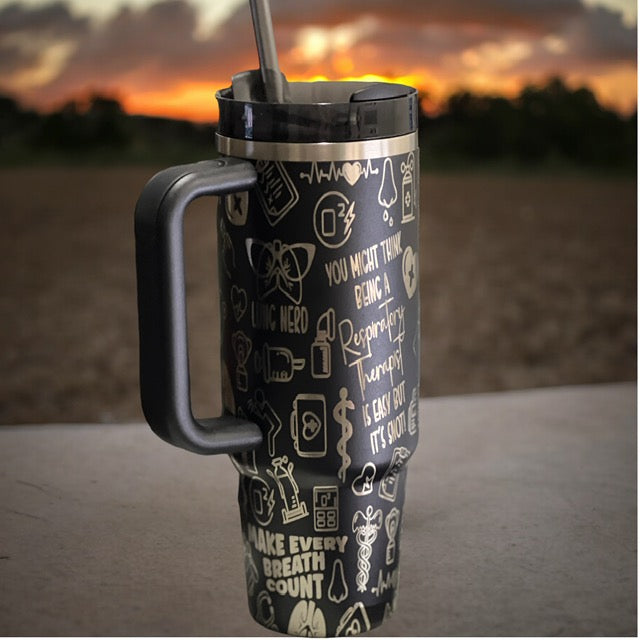Respiratory Therapist - RRT - Engraved Tumbler 30 OZ