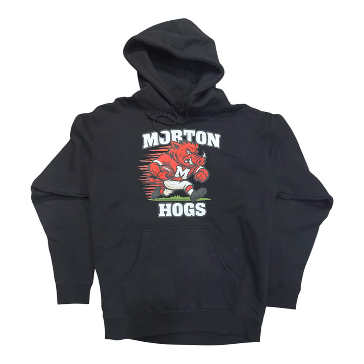 Morton Football Hogs Hoodie - Large Heavyweight Hoodie $35