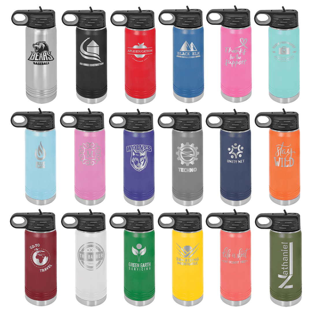 Polar Camel 32oz flip up straw FULL-WRAP of "FREEDOM" "We the People"