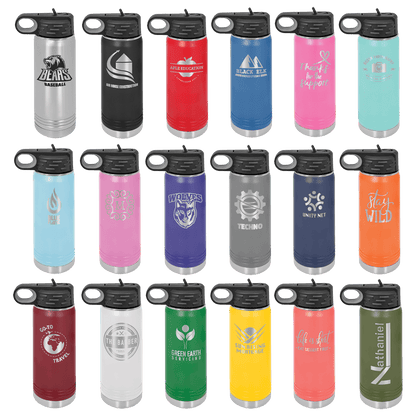 Polar Camel 32oz flip up straw FULL-WRAP of "FREEDOM" "We the People"
