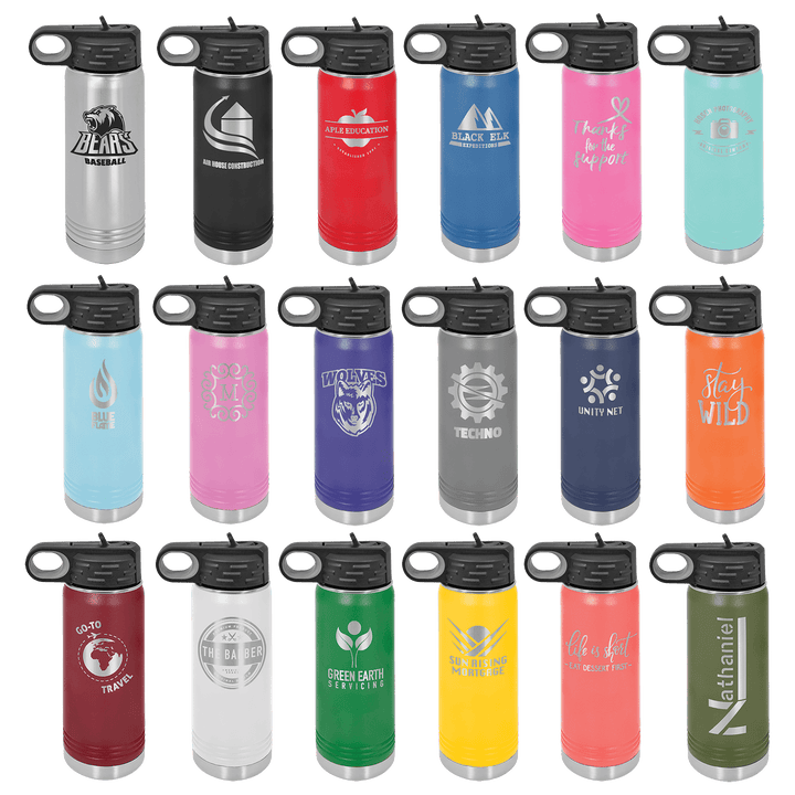 Polar Camel 32oz flip up straw FULL-WRAP of "FREEDOM" "We the People"