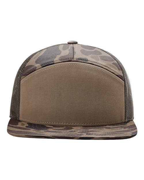 Richardson 168P - 7 Panel Trucker - Bark Duck
