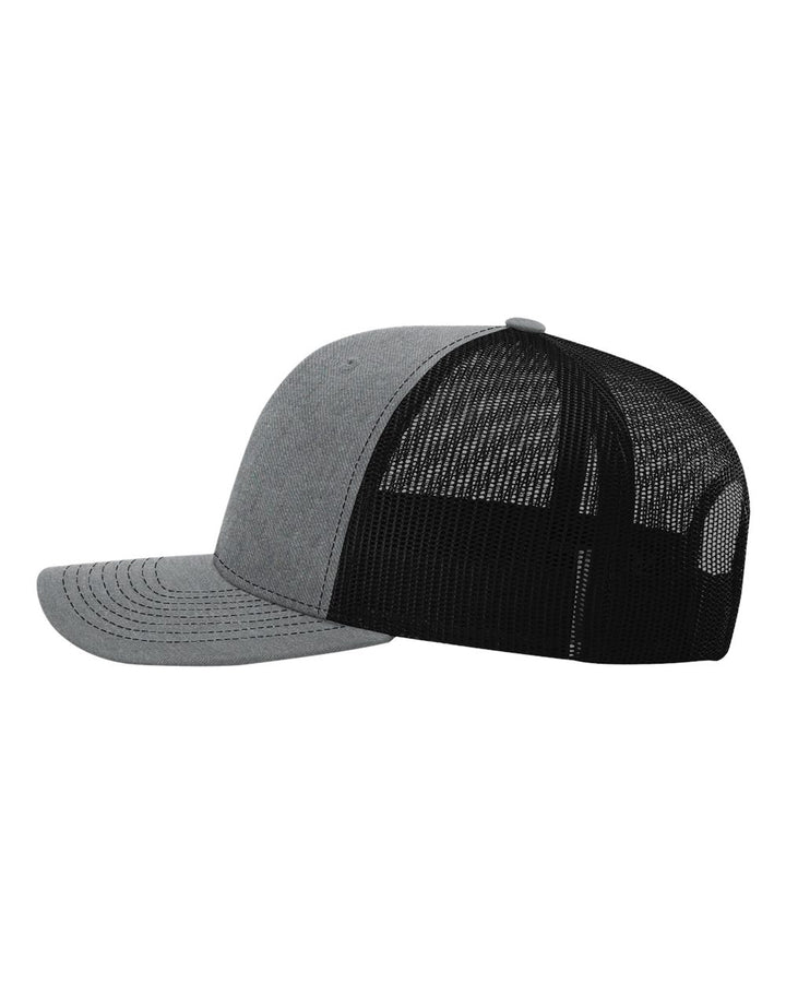 Richardson 112 Trucker Hat XL - Heather Grey/Black/Heather Grey