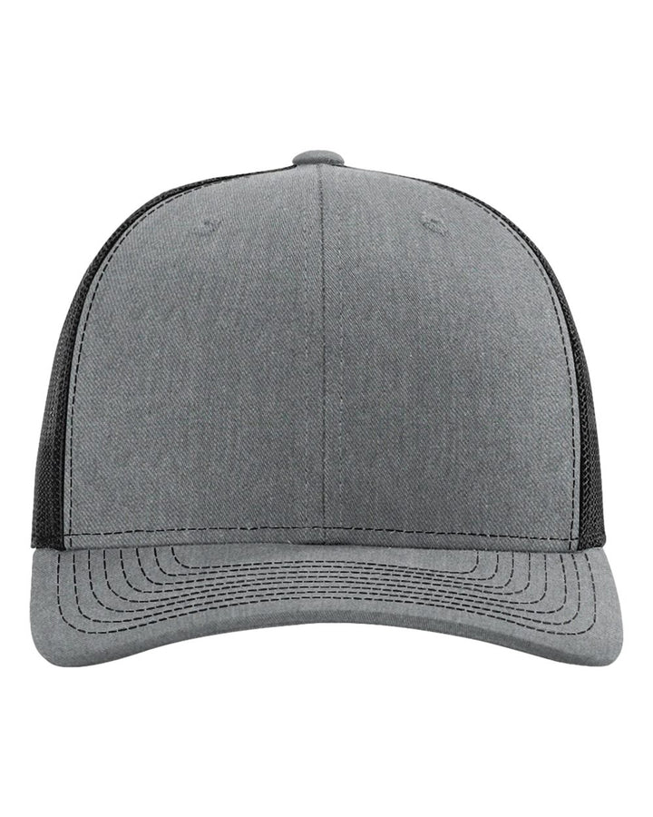 Richardson 112 Trucker Hat - Heather Grey/Black/Heather Grey
