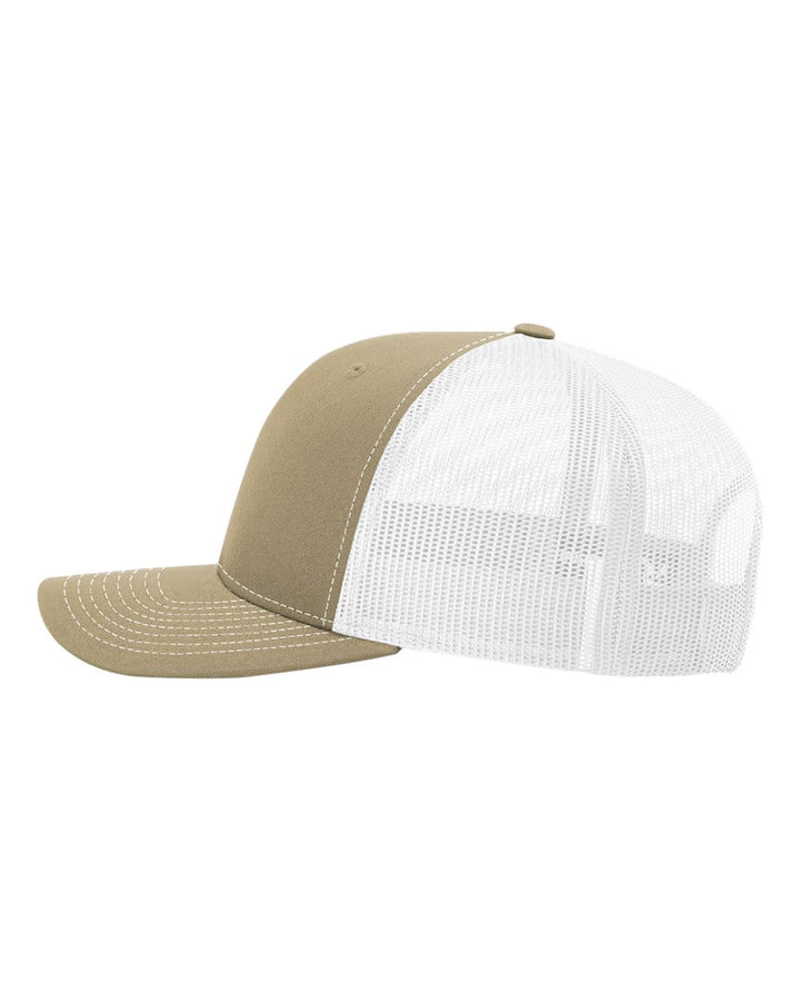 Richardson 112 Trucker Hat - 112 - Khaki/White/Khaki