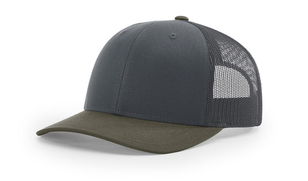 Richardson 112 Trucker Hat - Gunmetal Grey/Chocolate Chip
