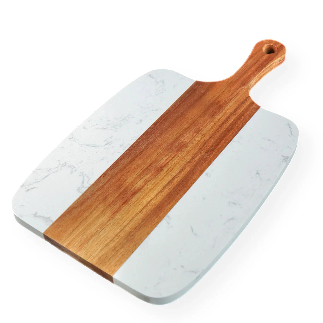 Marble & Acacia Serving Board Set (5)