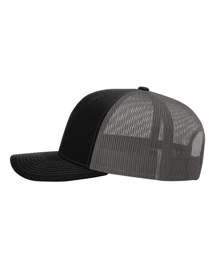 Richardson 112 Trucker Hat - Black/Charcoal/Black
