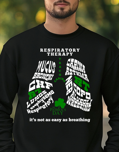Respiratory St. Patrick's Day Crewneck Sweater