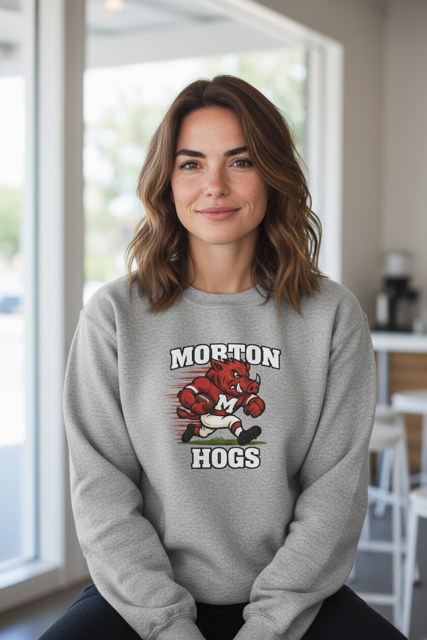 Morton Football Hogs Crewneck - 1 left