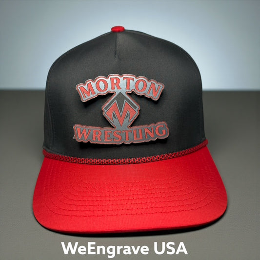 Morton Wrestling - Rope Hat with Custom hat patch
