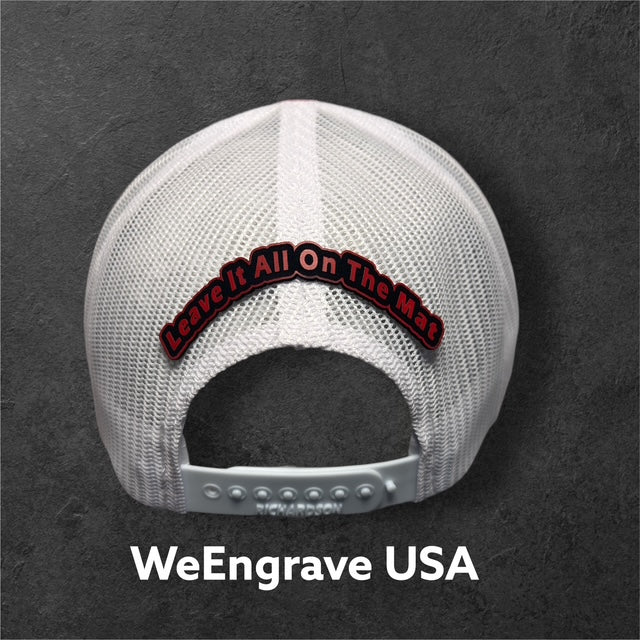 Morton Wrestling - Tri-color hat with Custom Name hat patch