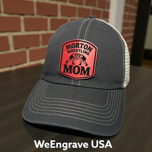 Morton Wrestling - Two-tone Low-profile hat with MHS Wrestling MOM patch