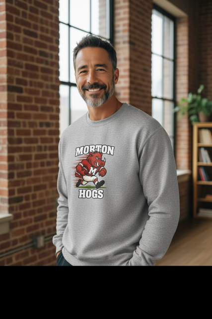 Morton Football Hogs Crewneck - 1 left