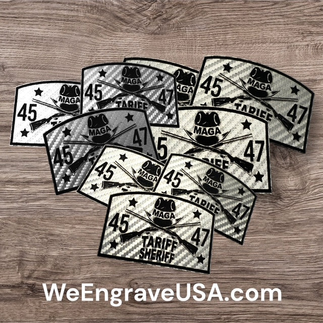 Tariff Sheriff Hat Patches for Hats