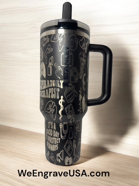 Respiratory Therapist - RRT - Engraved Tumbler 40 OZ