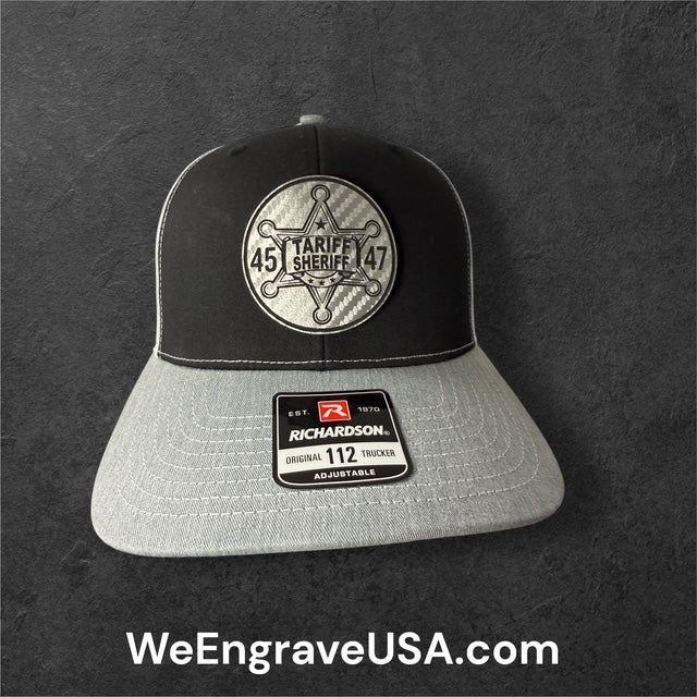 Tariff Sheriff Design two - Hat Patches for Hats