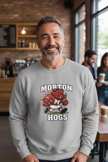 Morton Football Hogs Crewneck - 1 left