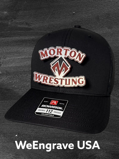 Morton Wrestling with custom Hat Patch