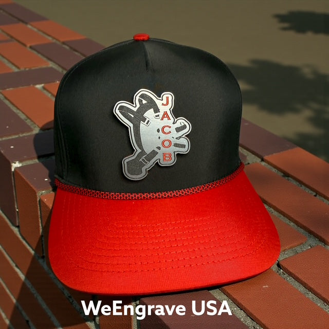 Morton Wrestling - Rope Hat with Custom hat patch