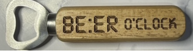 Personalized Engraved Wood Handle Bottle Opener – Custom Name, Logo &amp; Message Gift