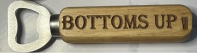 Personalized Engraved Wood Handle Bottle Opener – Custom Name, Logo &amp; Message Gift
