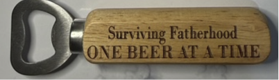 Personalized Engraved Wood Handle Bottle Opener – Custom Name, Logo &amp; Message Gift